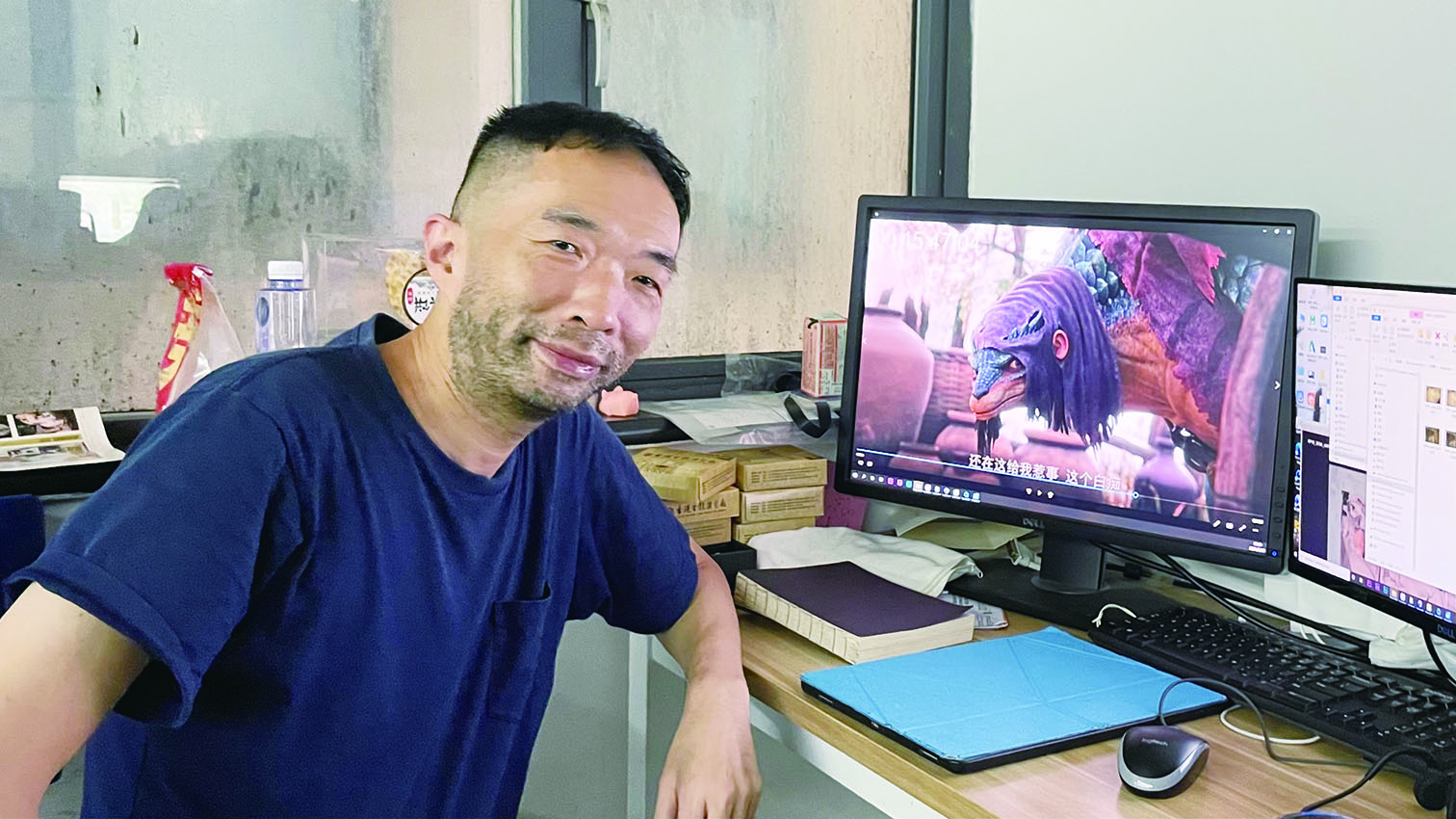 　　圖：香港導演章金城參與湖南首部原創三維動畫片的製作