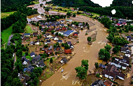 　　圖：德國2021年7月發生嚴重洪災。\資料圖片