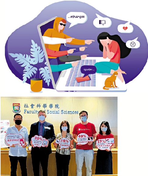 　　圖：調查發現，五分之一本港青少年曾遭受網絡欺凌；逾四成中學生曾遇網上性騷擾。\大公報記者葉心弦攝