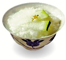 　　圖：冬瓜粥可清熱止渴。