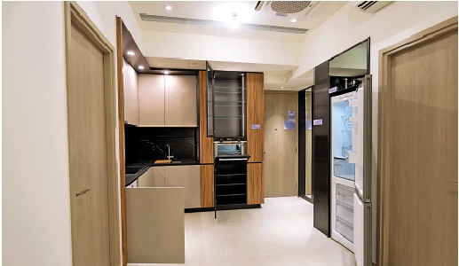 　　圖：Silicon Hill的2房交樓標準示範單位曝光。