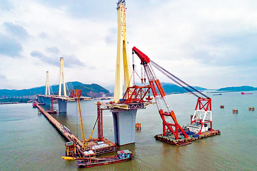 　　圖：澳門輕軌規劃經橫琴口岸對接廣珠城軌延長線珠機城軌，圖為珠機城軌二期加速建設。\受訪者供圖