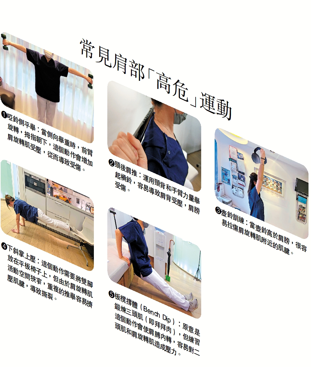 　　圖：常見肩部「高危」運動