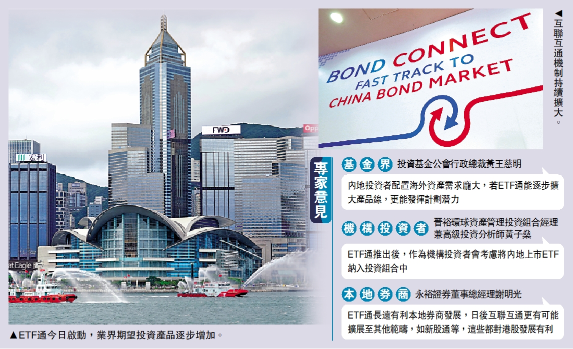 互聯互通/ETF通今啟動市場融合加快- 大公報