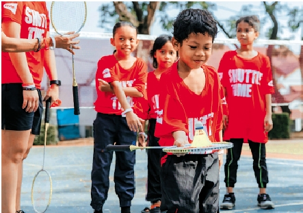 　　圖：世界羽聯在馬來西亞舉辦推廣活動。\世界羽聯圖片
