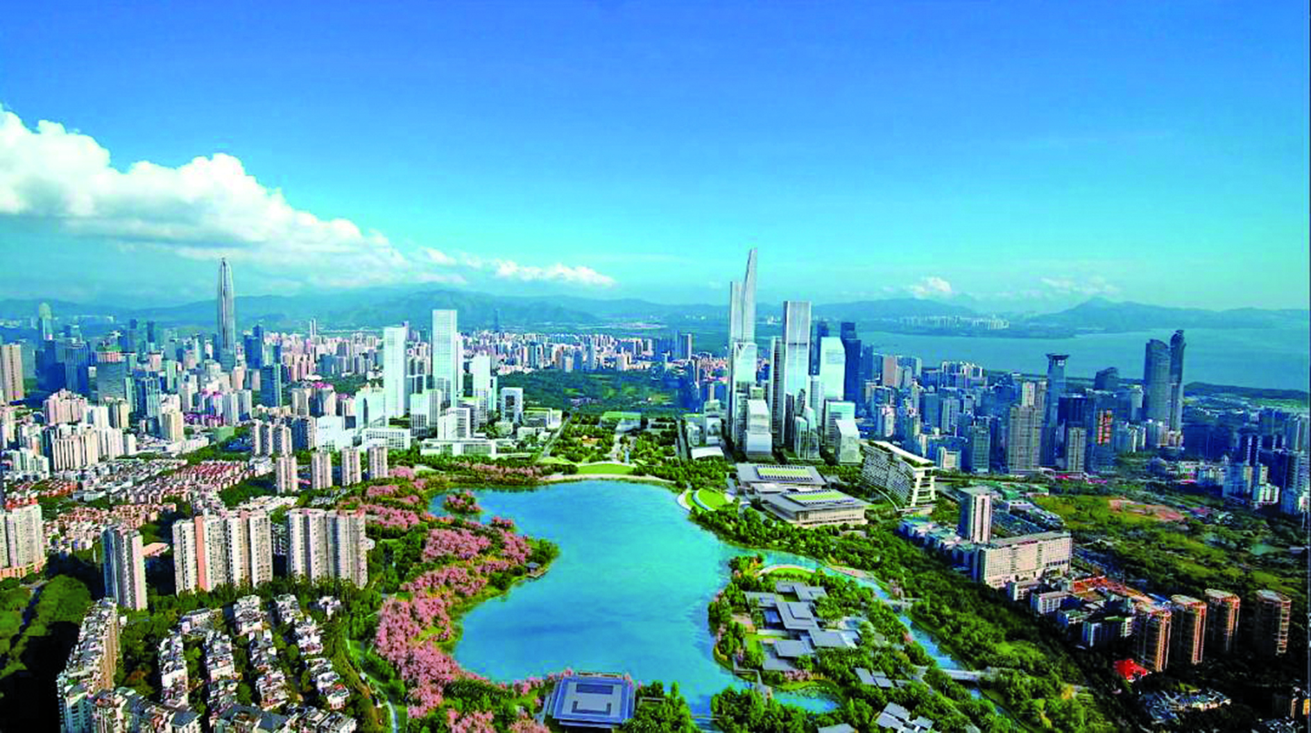 　　圖：未來香蜜湖片區概念圖。