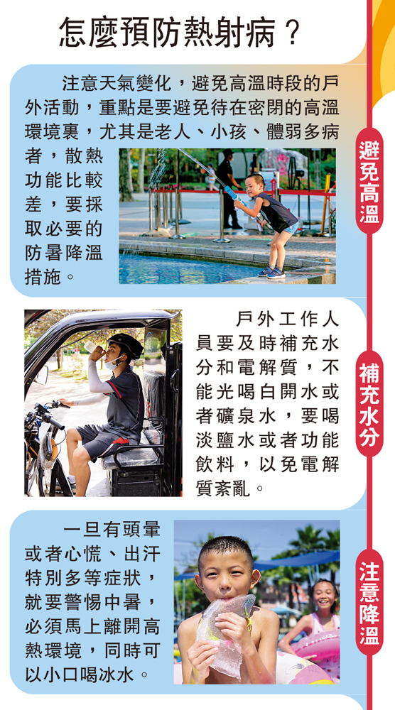 　　圖：怎麼預防熱射病？