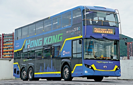 　　圖：城巴引入的雙層氫能巴士是由城巴與威馳騰公司領導的專家團隊，專門為香港設計及建造的樣板車。
