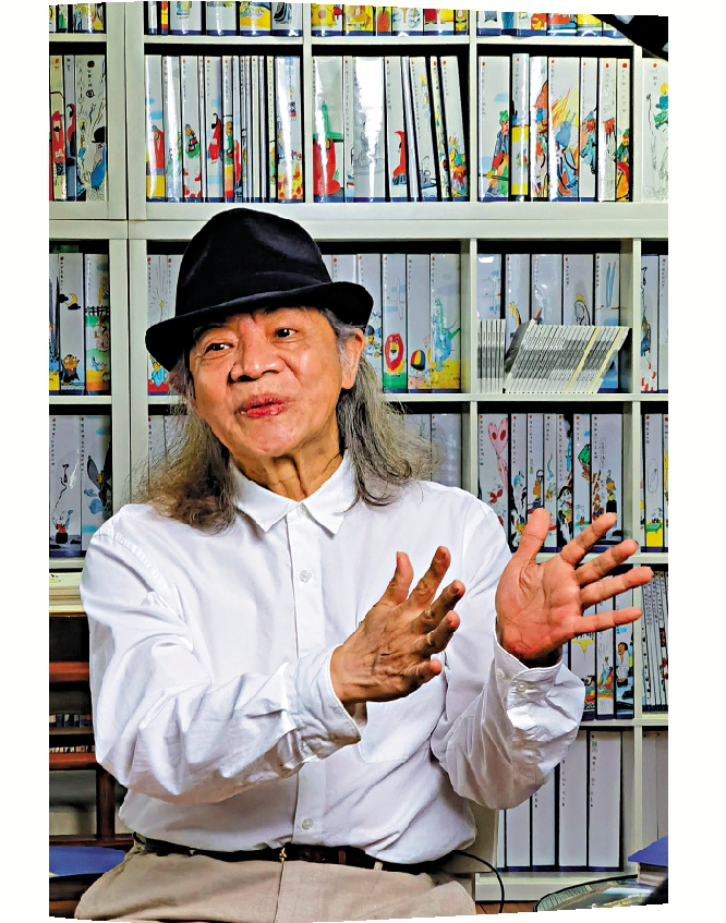 　　圖：蔡志忠表示，未來會扎根杭州，繼續深挖中華傳統文化作為創作內容。\受訪者供圖