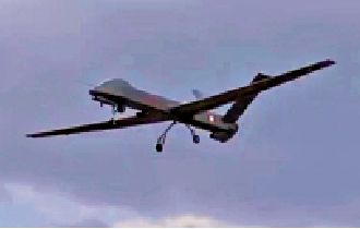 　　圖：近日，彩虹-4無人機換裝國產重油發動機首飛成功。\視頻截圖