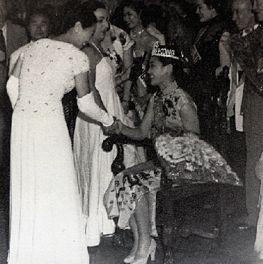 　　圖：首屆香港小姐1946年在麗池舉辦，圖為1952年麗池誕生香港小姐冠軍但茱迪，同年獲選環球小姐第四名。