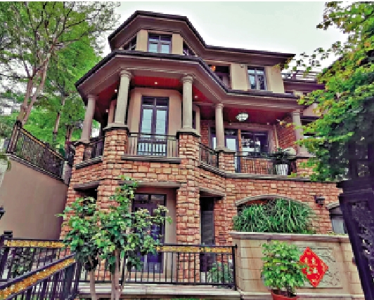 　　圖：萊蒙．水榭山全數為別墅戶型，小區採用人車分流，環境清幽，居住舒適。