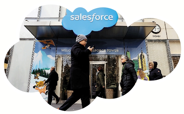 　　圖：Salesforce至今已成為全球最大型的SaaS企業之一，該公司專攻美國客戶關係管理軟件市場。\路透社