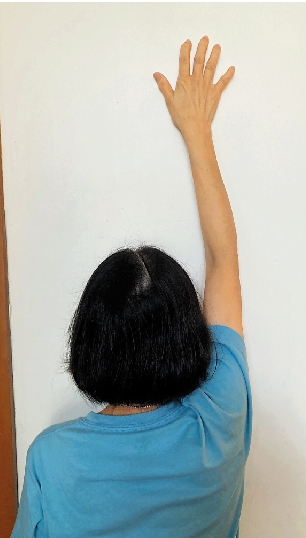　　圖：手指爬牆運動。