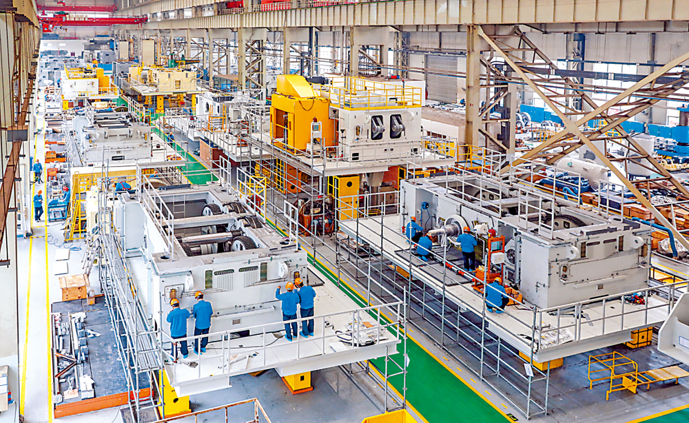 　　圖：濟南二機床的生產車間。