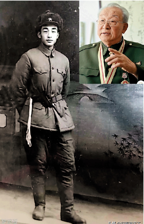 　　圖：抗戰老兵王臣遠憶述抗戰故事，提醒後人銘記歷史。左圖為王臣遠年輕時照片。\受訪者供圖