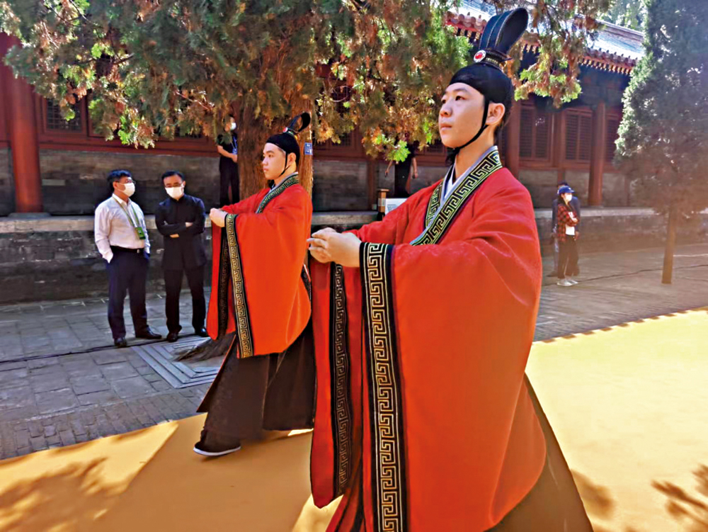 　　圖：壬寅年祭孔大典現場。\大公報記者殷江宏攝