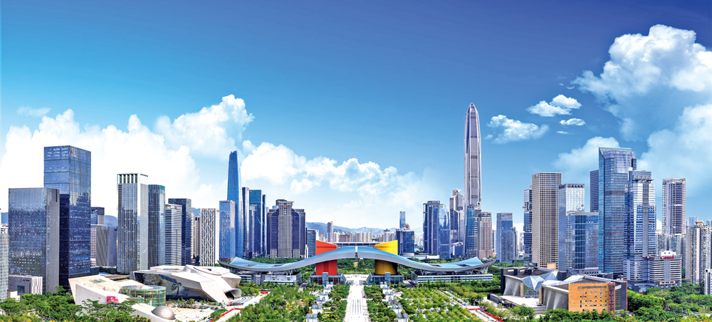 　　圖：深圳福田區是社會主義現代化典範城區。