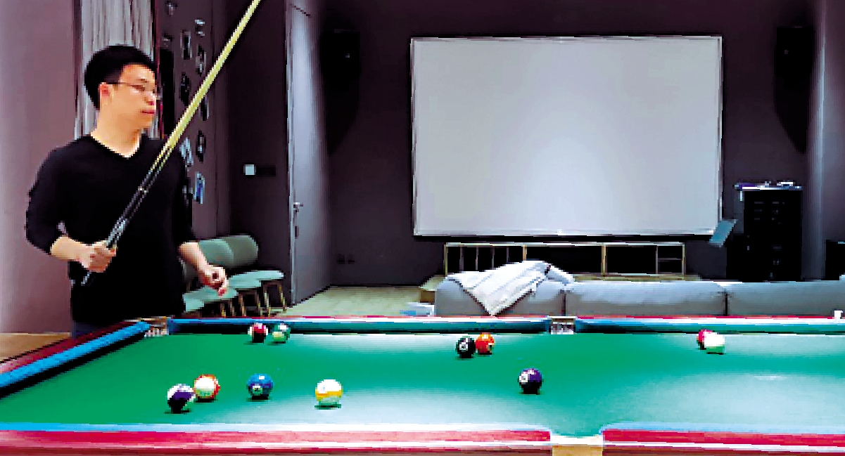 　　圖：喜愛桌球的金鵬。