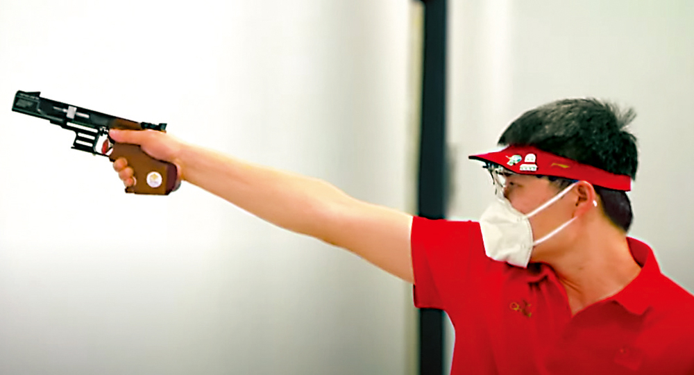 　　圖：中國男子射擊隊取得男子25米手槍速射的奧運門票。\網絡圖片