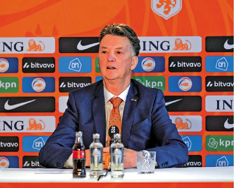 　　圖：雲高爾公布荷蘭大軍陣容。\美聯社