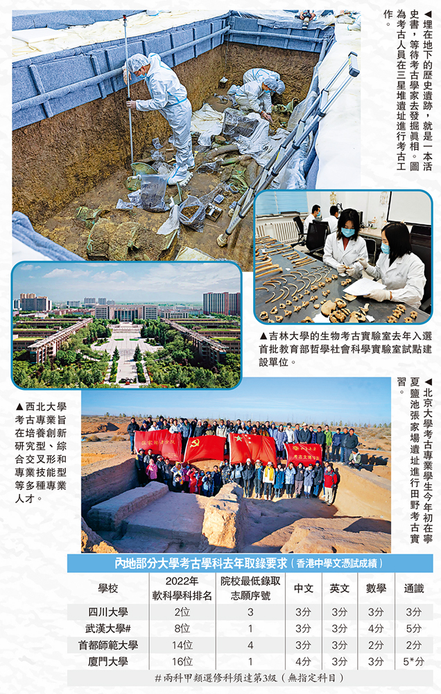 　　圖：埋在地下的歷史遺跡，就是一本活史書，等待考古學家去發掘真相。圖為考古人員在三星堆遺址進行考古工作。