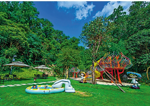 　　圖：書院內沉浸式萌趣小花園。\受訪者提供