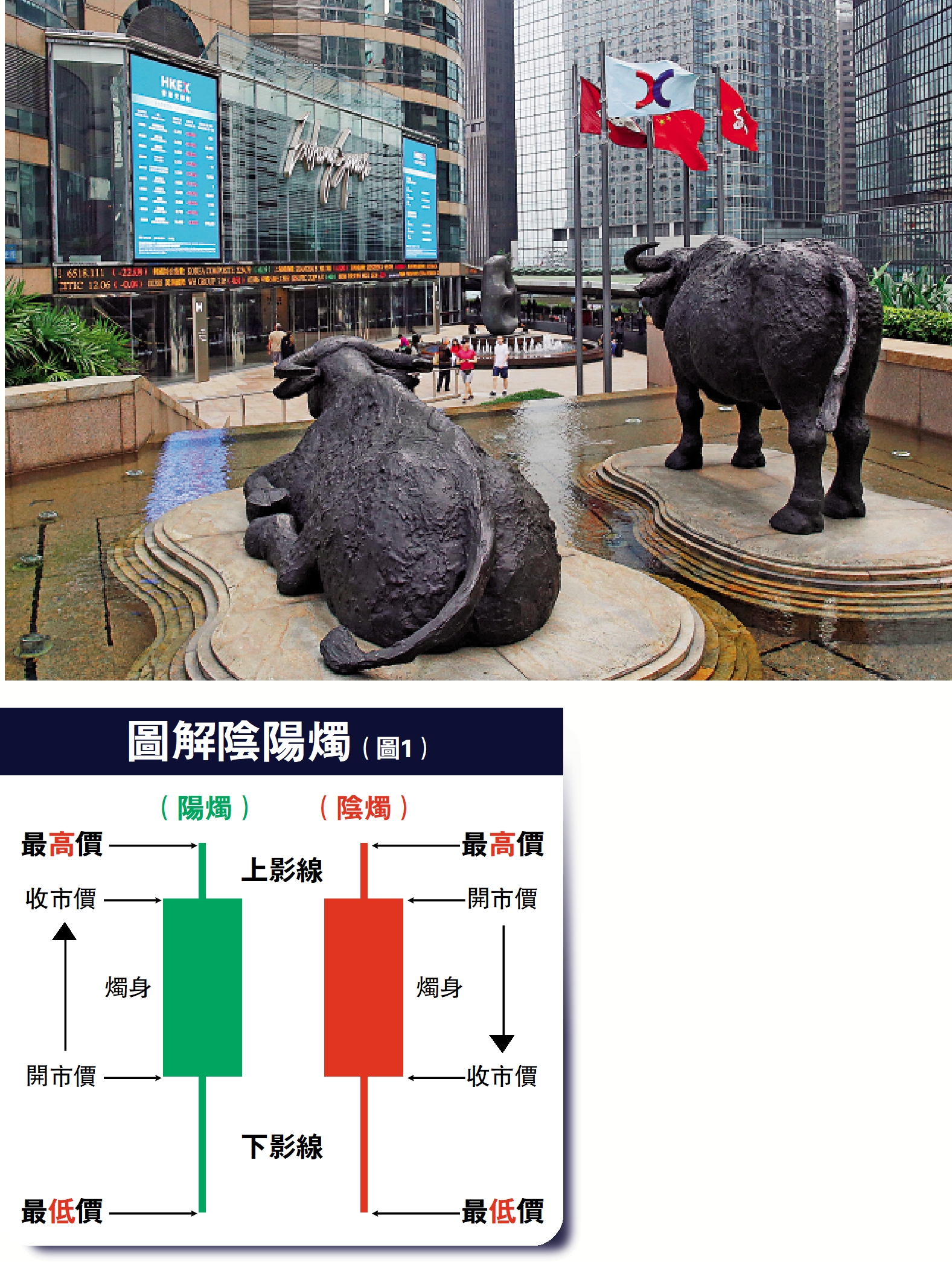 圖:陰陽燭圖是分析股價走勢的常用工具,若然形態反映買方力度較強,出現牛市的幾率會較高。