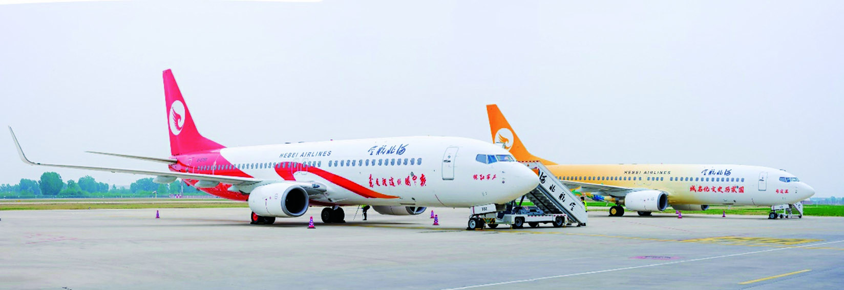 　　圖：「石家莊號」「正定號」冠名彩繪飛機2022年4月投入運行。