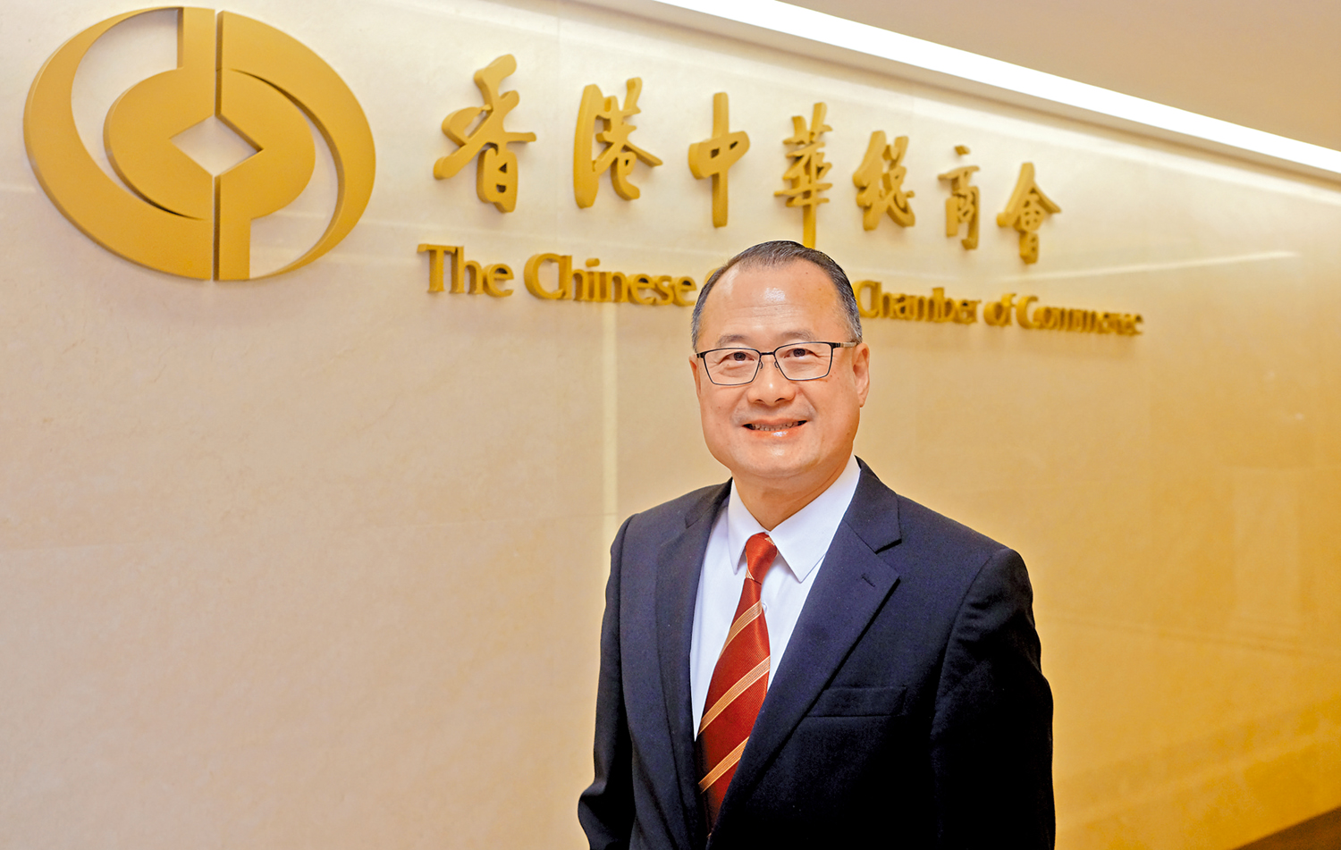 　　圖：蔡冠深強調，中總將致力扮演「世界中總」的角色。\大公報記者蔡文豪攝