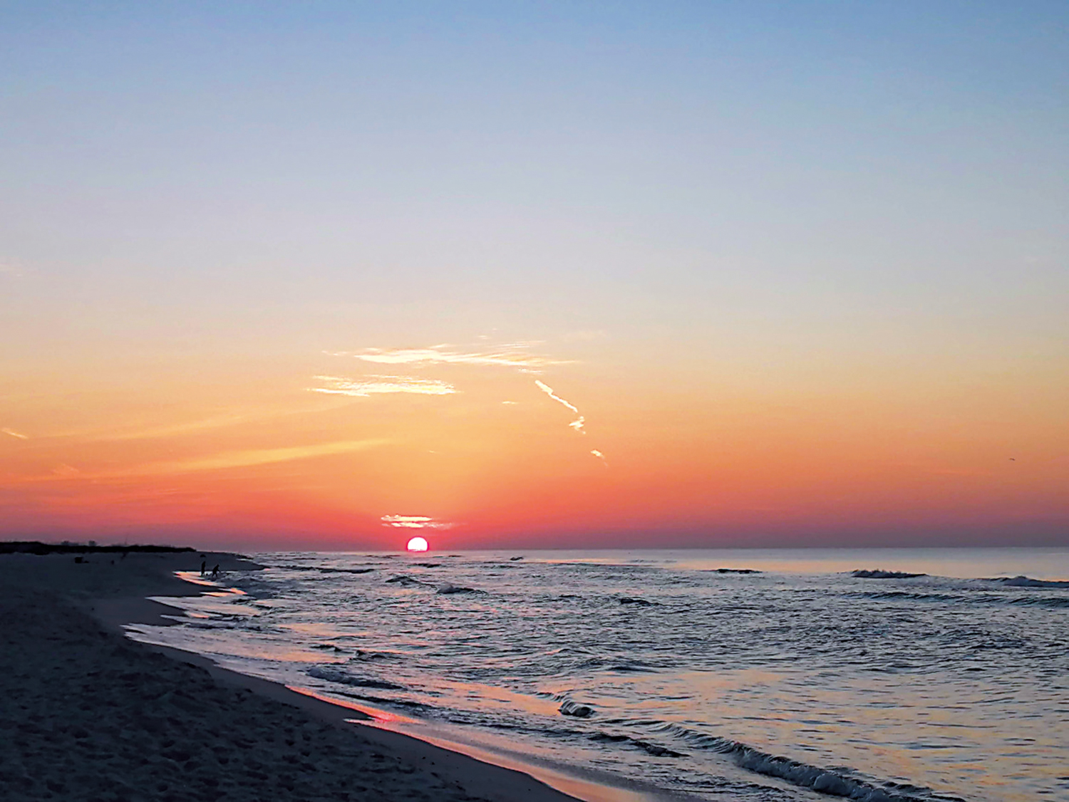 　　圖：佛羅里達灣島國家海灘的日出。\作者供圖