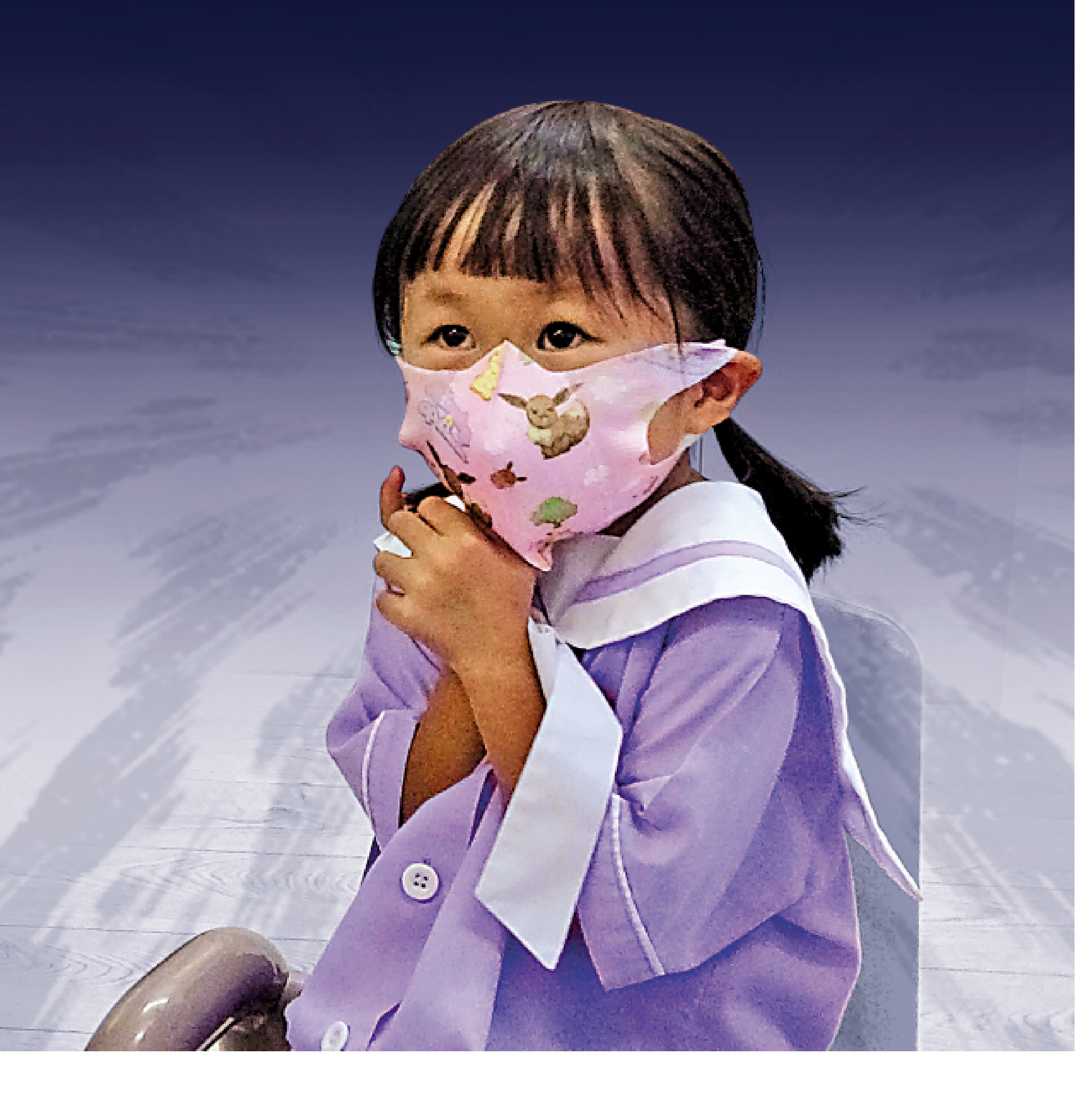 　　圖：四歲雅詩顯得膽怯，媽咪蘇太表示，「小朋友長期宅在家，足足有兩年多，性格亦變得內向、認生，到兩歲多時，見到陌生人或少見的親友都會喊爆。