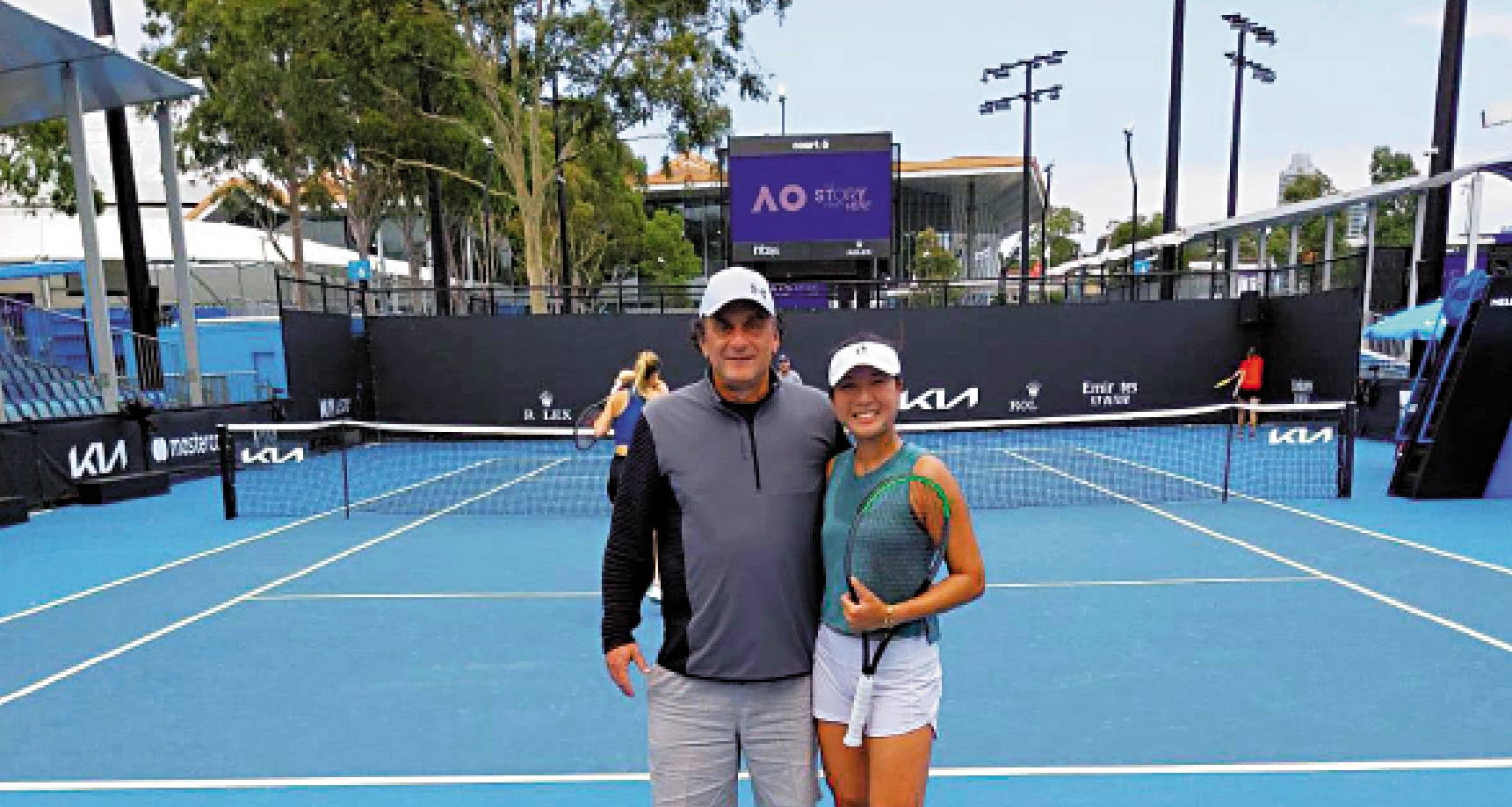 　　圖：張瑋桓（右）目前世界排名第214。