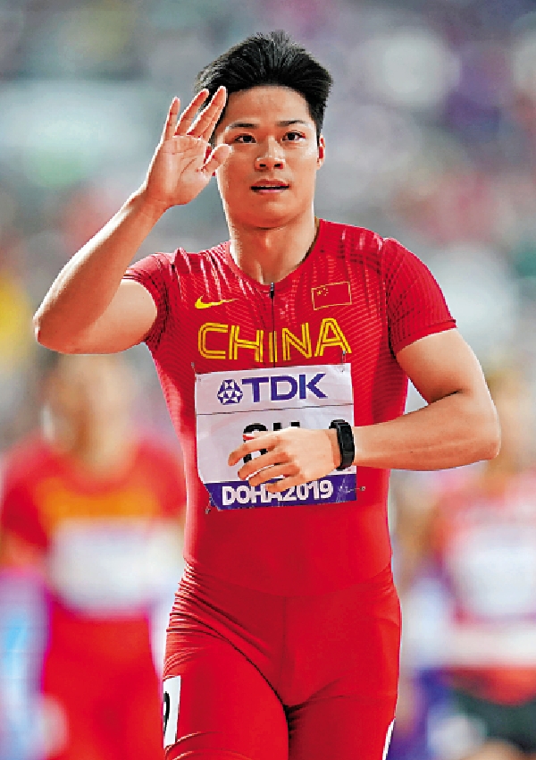 　　圖：蘇炳添在東京奧運成為首位闖進奧運會男子百米決賽的中國人。