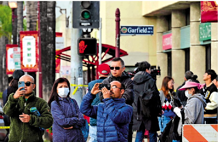 　　圖：蒙特雷帕克市以亞裔居民為主，被視作洛杉磯最安全地區之一。\法新社