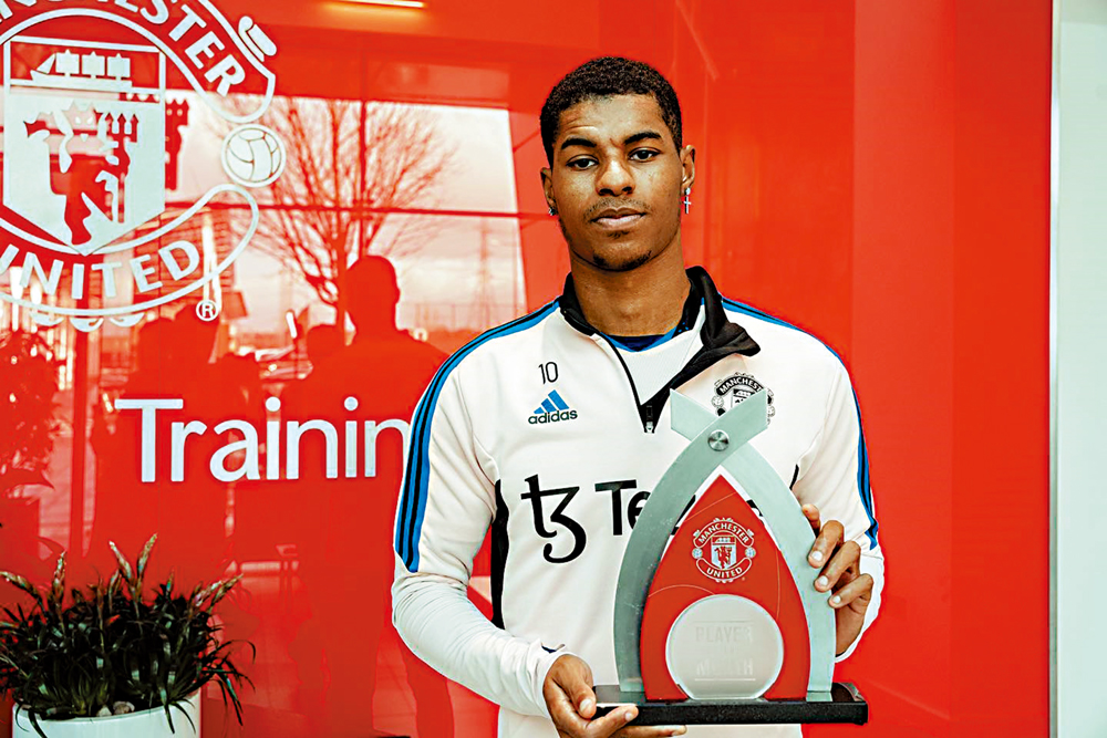 　　圖：拉舒福特獲得球會去年12月份最佳球員。\網絡圖片