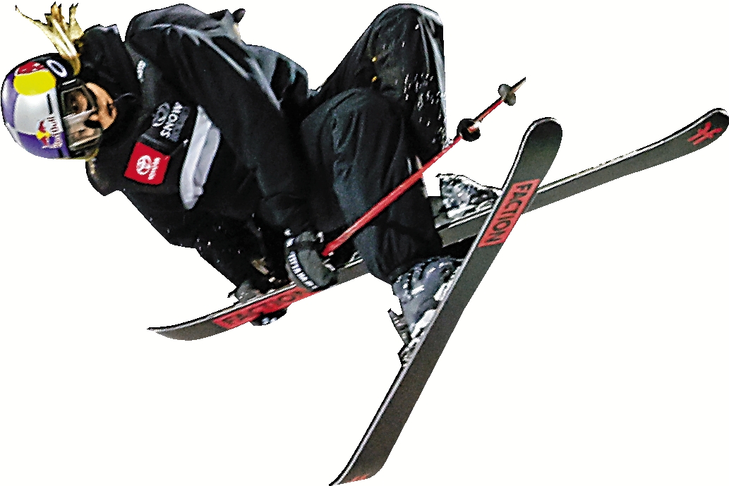 　　圖：谷愛凌在訓練中重重摔倒。\資料圖片