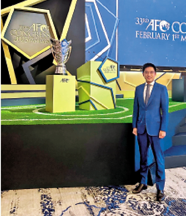 　　圖：霍啟山出席在巴林麥納麥舉行的第33屆亞洲足聯大會。\足總圖片