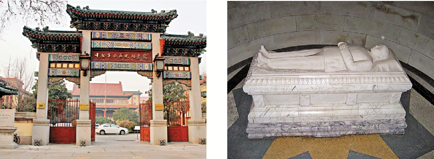 　　圖：中國國民黨副主席夏立言一行將赴南京參訪中國第二歷史檔案館（左圖）以及拜謁中山陵（右圖）。\大公報記者賀鵬飛攝