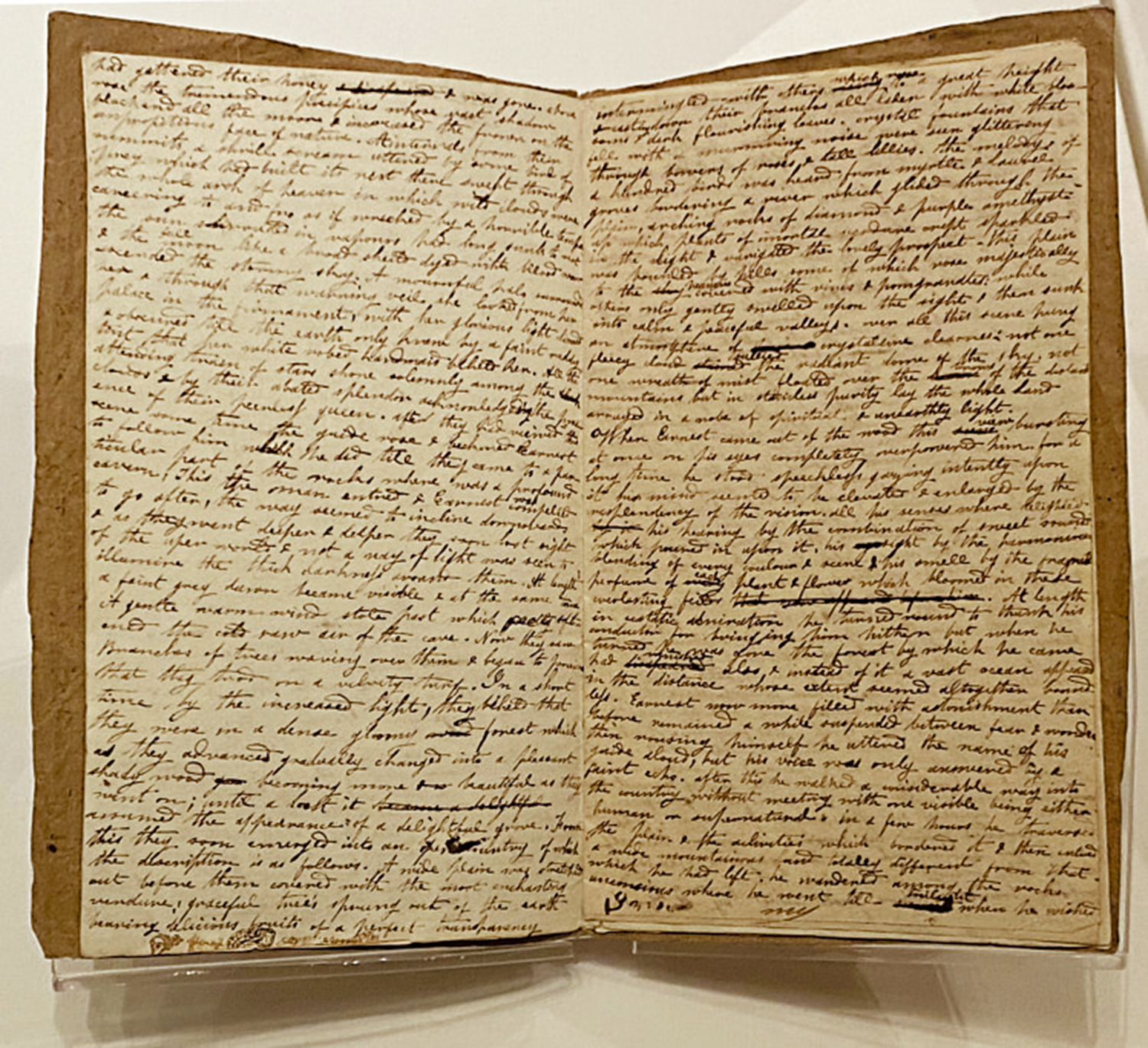 　　圖：夏綠蒂．勃朗特的早期手稿。\作者供圖