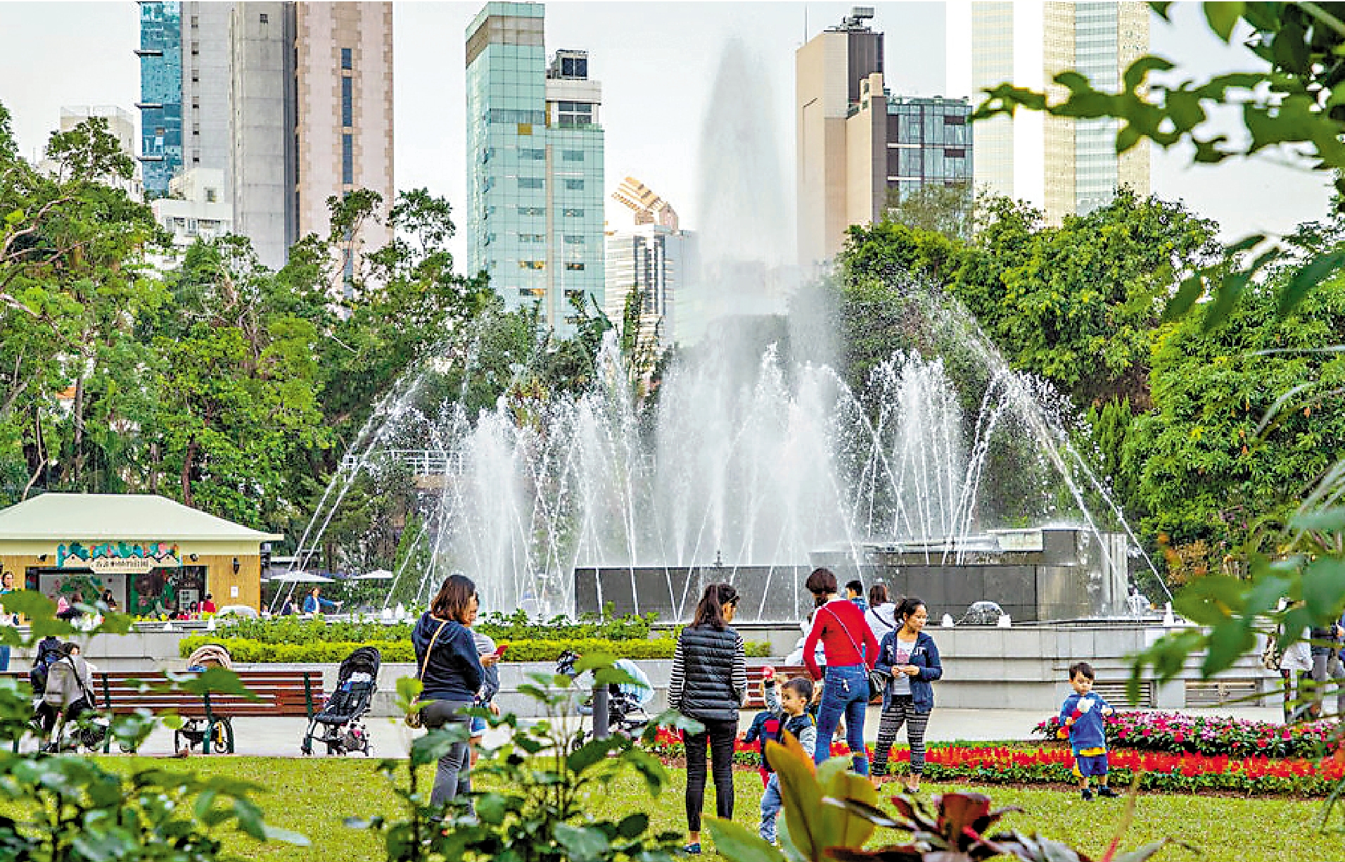 　　圖：大噴泉是香港動植物公園的打卡位之一。