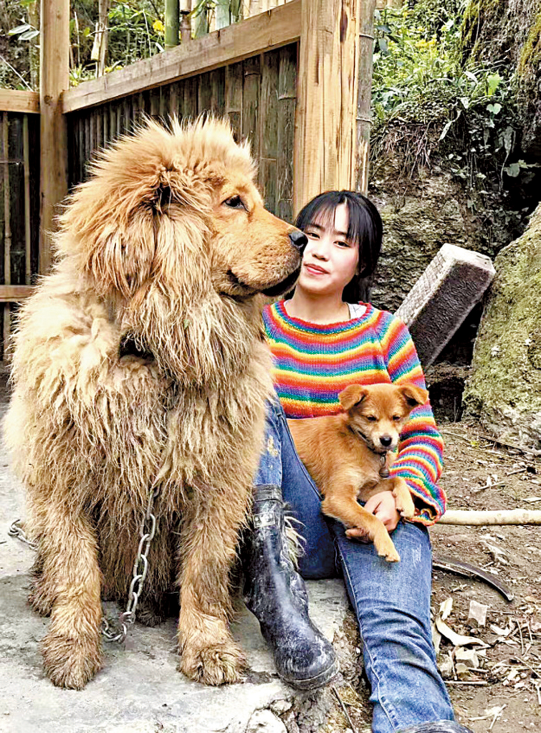 　　圖：林果兒享受田園生活。\受訪者供圖