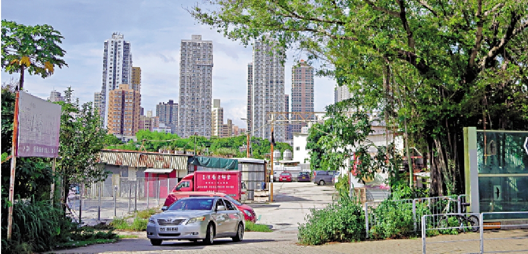 圖:新世界元朗十八鄉路及大樹下路交界的鄉村用地,申請改為高密度住宅發展。