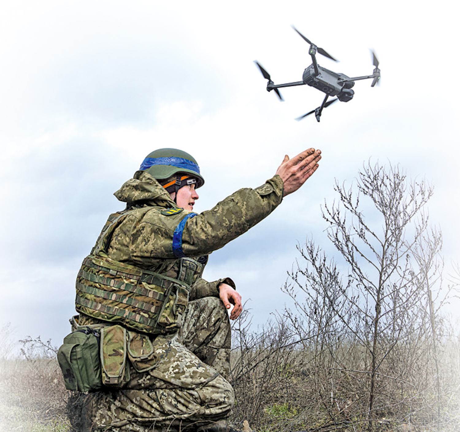 　　圖：俄羅斯指烏克蘭試圖以無人機攻擊俄本土，圖為烏軍在前線發射無人機。\美聯社