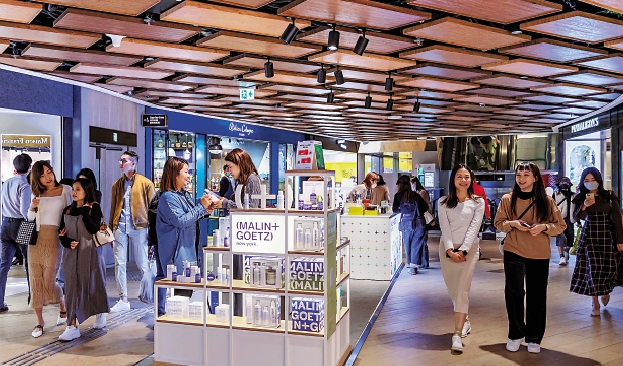 　　圖：尖沙咀K11 MUSEA昨日人流升逾1.2倍。