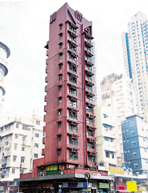 　　圖：明輝大廈於2001年落成，樓齡逾20年。