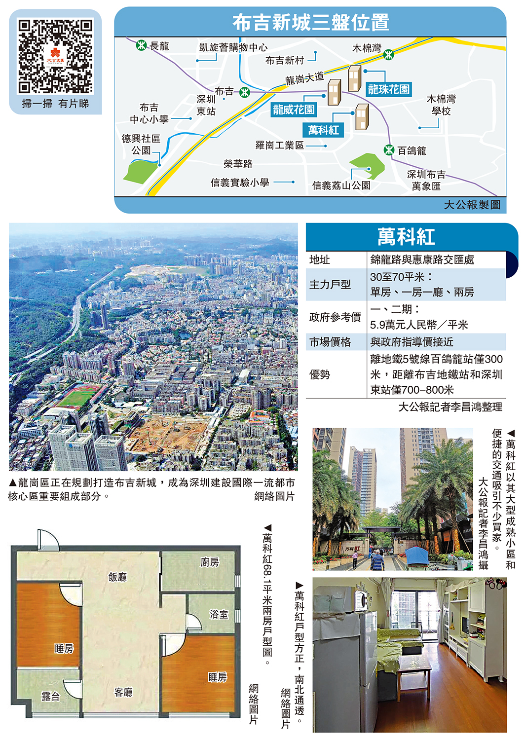 　　圖：布吉新城三盤位置