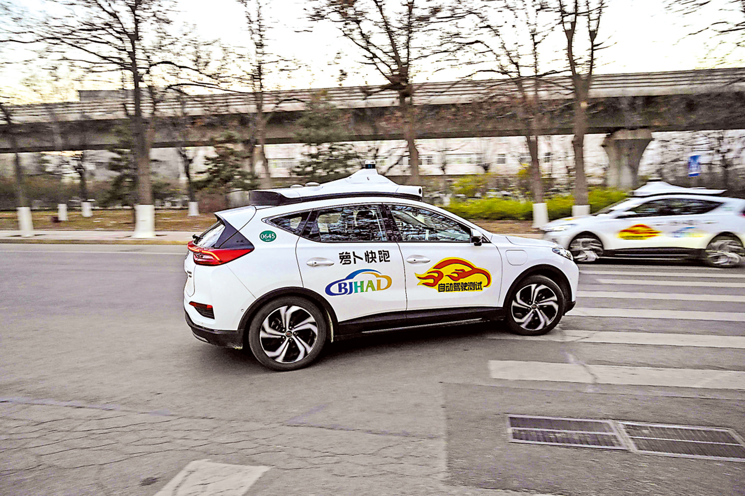 　　圖：百度蘿蔔快跑，截至上季末，訂單量已超200萬。\法新社