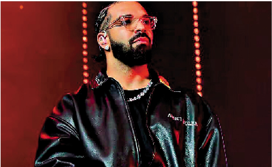 　　圖：饒舌歌手Drake日前發文抨擊AI生成翻唱音樂。/網絡圖片