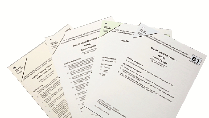 　　圖：有英文科教師表示，今年英文試卷題型及問法較難，考生若未仔細審題，容易導致失分。